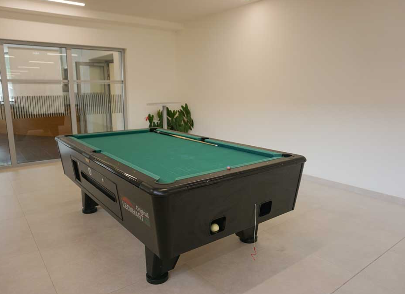 Tischfußball Aufenthaltsbereich